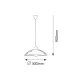 Pendul 1848 Bloomy Rabalux, Clasic, E27, Alb