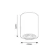 Plafoniera 2055 Kobald Rabalux, Minimalist, E27, Negru-Mat