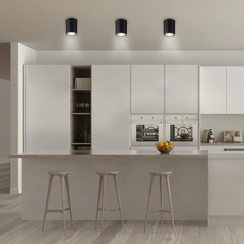 Plafoniera 2055 Kobald Rabalux, Minimalist, E27, Negru-Mat