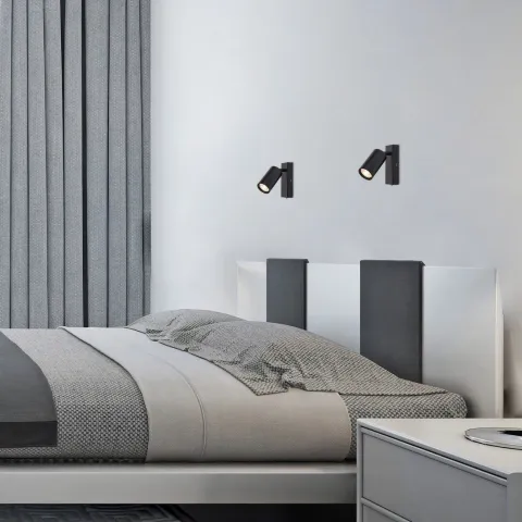 Aplica 2084 Solo Rabalux, Minimalist, Gu10, Negru