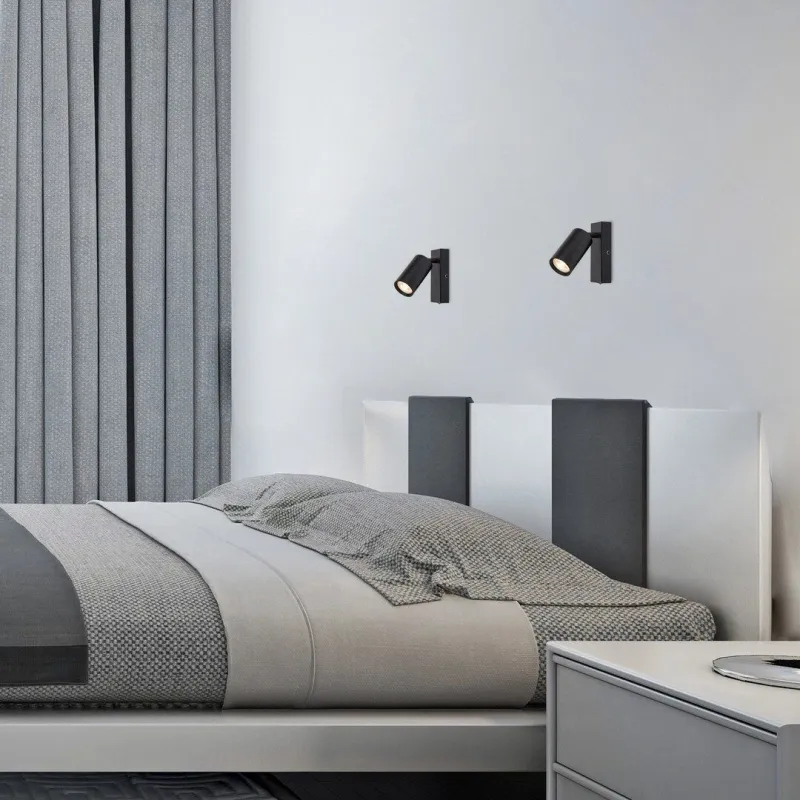 Aplica 2084 Solo Rabalux, Minimalist, Gu10, Negru
