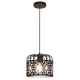 Pendul 2156 Alessandra Rabalux, Vintage-Romantic, E27, Negru-Mat