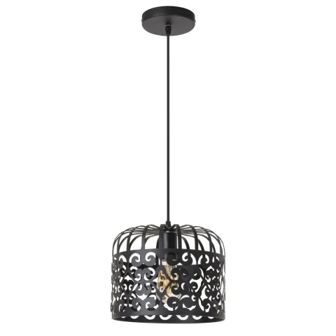 Pendul 2156 Alessandra Rabalux, Vintage-Romantic, E27, Negru-Mat