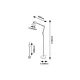 Lampadar 2196 Aristeo Rabalux, Industrial, E27, Negru-Mat