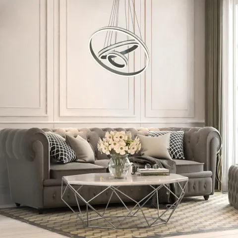 Lustra 2230 Avalon Rabalux, Minimalist, Led, Aluminiu-Periat
