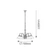 Candelabru 2705 Marian Rabalux, Clasic, E27, Bronz