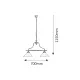 Candelabru 2707 Marian Rabalux, Clasic, E27, Bronz