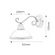 Aplica 2751 Elisett Rabalux, Clasic, E27, Bronz