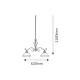 Candelabru 2757 Elisett Rabalux, Clasic, E27, Bronz