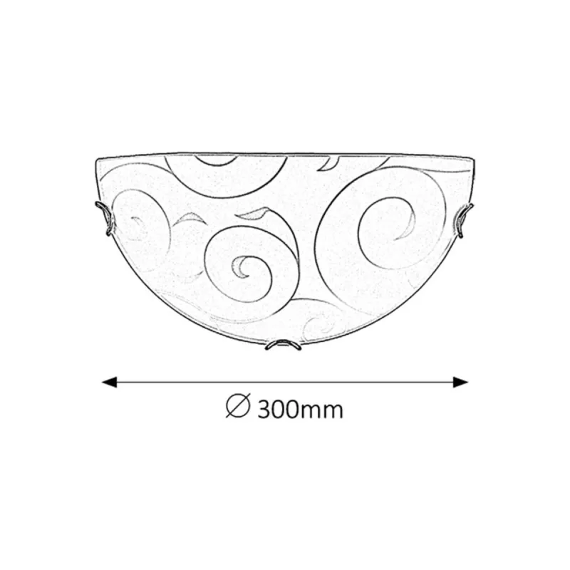 Aplica 3851 Harmony Lux Rabalux, Clasic, E27, Crom