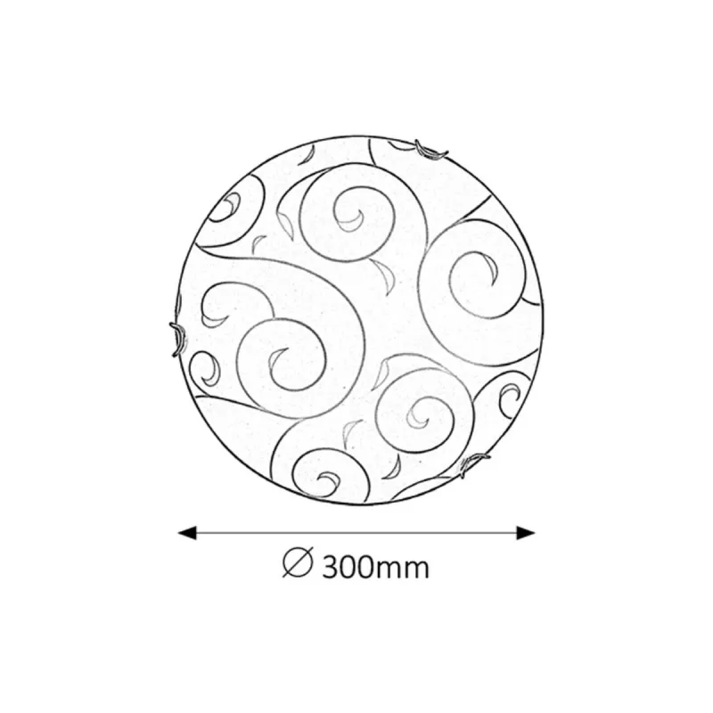 Plafoniera 3852 Harmony Lux Rabalux, Clasic, E27, Crom