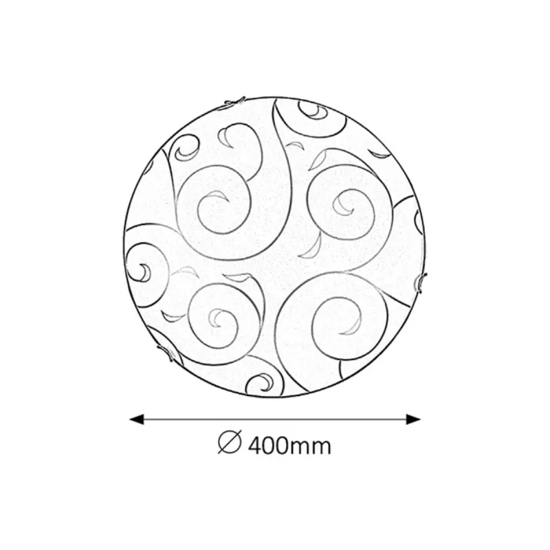 Plafoniera 3853 Harmony Lux Rabalux, Clasic, E27, Crom