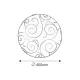 Plafoniera 3853 Harmony Lux Rabalux, Clasic, E27, Crom