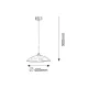 Pendul 3856 Harmony Lux Rabalux, Clasic, E27, Alb-Decorat
