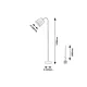 Lampadar 6639 Godric Rabalux, Modern, E27, Negru