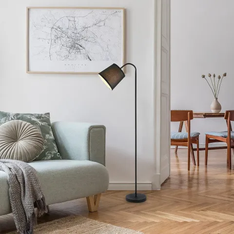 Lampadar 6640 Godric Rabalux, Modern, E27, Negru