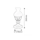 Veioza 7072 Petronel Rabalux, Clasic, E27, Negru-Mat