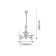 Candelabru 7078 Petronel Rabalux, Clasic, E27, Negru-Mat