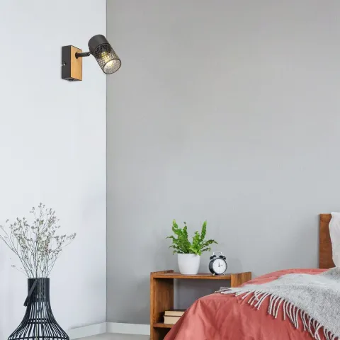 Aplica 71151 Metta Rabalux, Industrial, E14, Stejar