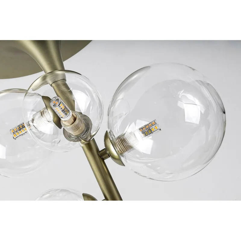Lustra Plafon 71298 Aslov Rabalux, Modern, G9, Auriu