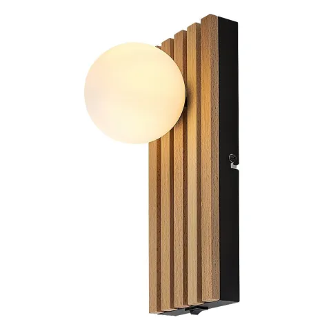 Aplica 71421 Noxelle Rabalux, Scandinav, G9, Negru-Mat-Stejar