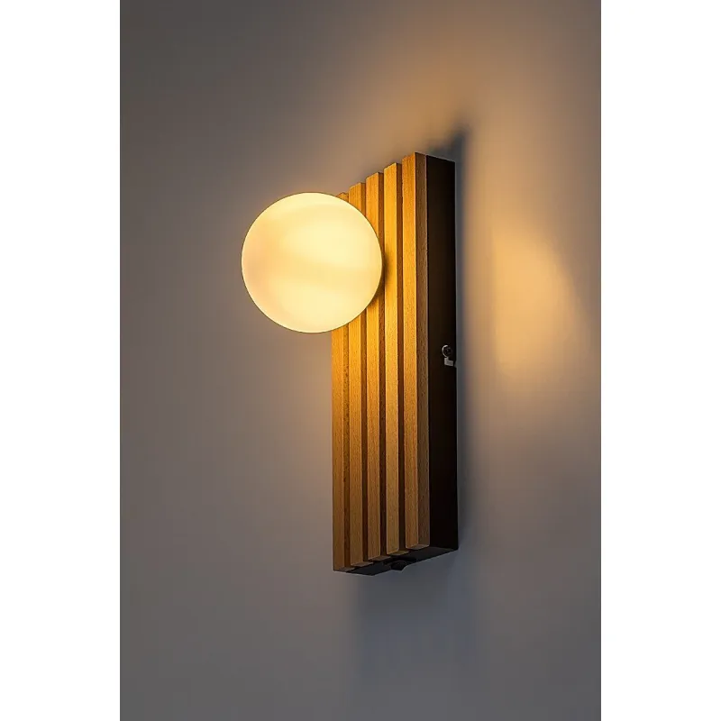 Aplica 71421 Noxelle Rabalux, Scandinav, G9, Negru-Mat-Stejar