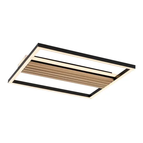 Plafoniera 71458 Noxelle Rabalux, Scandinav, Led, Negru-Mat-Stejar