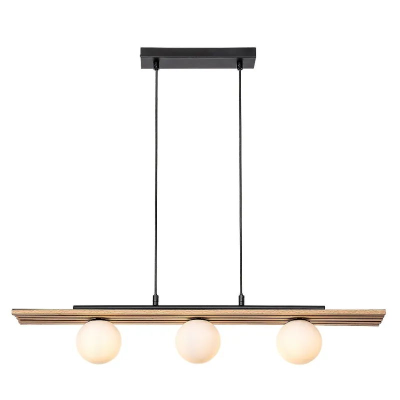 Lustra 72421 Noxelle Rabalux, Scandinav, G9, Negru-Mat-Stejar