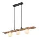 Lustra 72421 Noxelle Rabalux, Scandinav, G9, Negru-Mat-Stejar