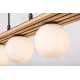 Lustra 72421 Noxelle Rabalux, Scandinav, G9, Negru-Mat-Stejar