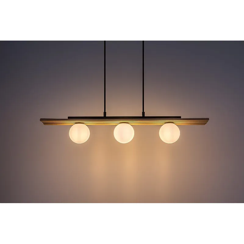 Lustra 72421 Noxelle Rabalux, Scandinav, G9, Negru-Mat-Stejar