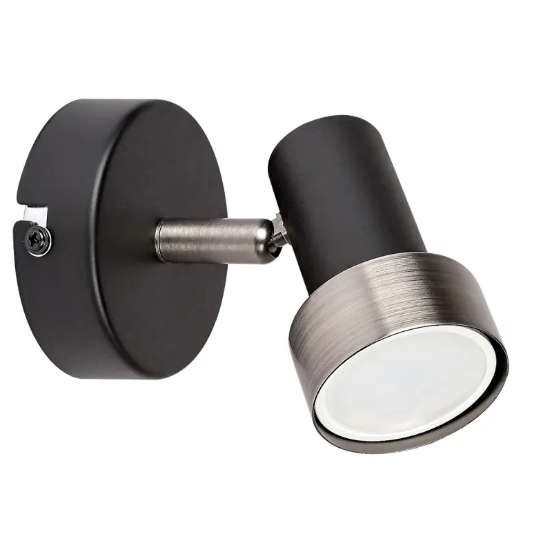 Aplica 73011 Konrad Rabalux, Industrial, Gu10, Negru-Mat