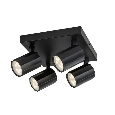 Lustra Spot 73026 Rogelio Rabalux, Modern, Gu10, Negru-Mat