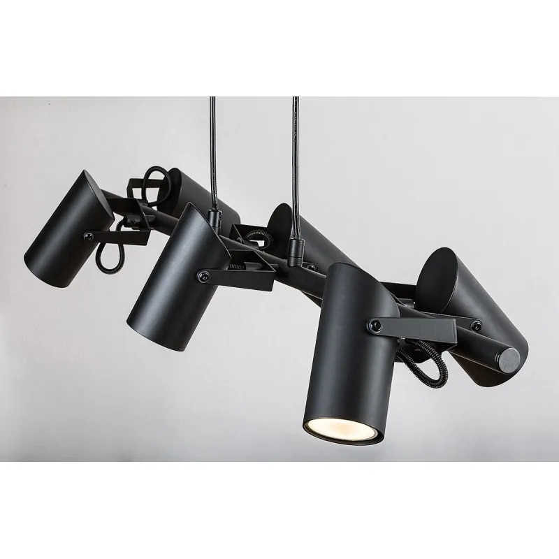Lustra 73045 Maximilian Rabalux, Industrial, Gu10, Negru-Mat