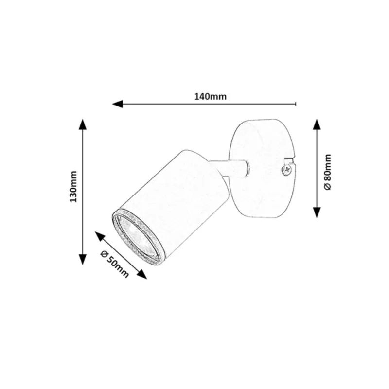 Aplica 73104 Nolie Rabalux, Modern, Gu10, Alb-Mat