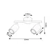 Lustra Spot 73105 Nolie Rabalux, Modern, Gu10, Alb-Mat