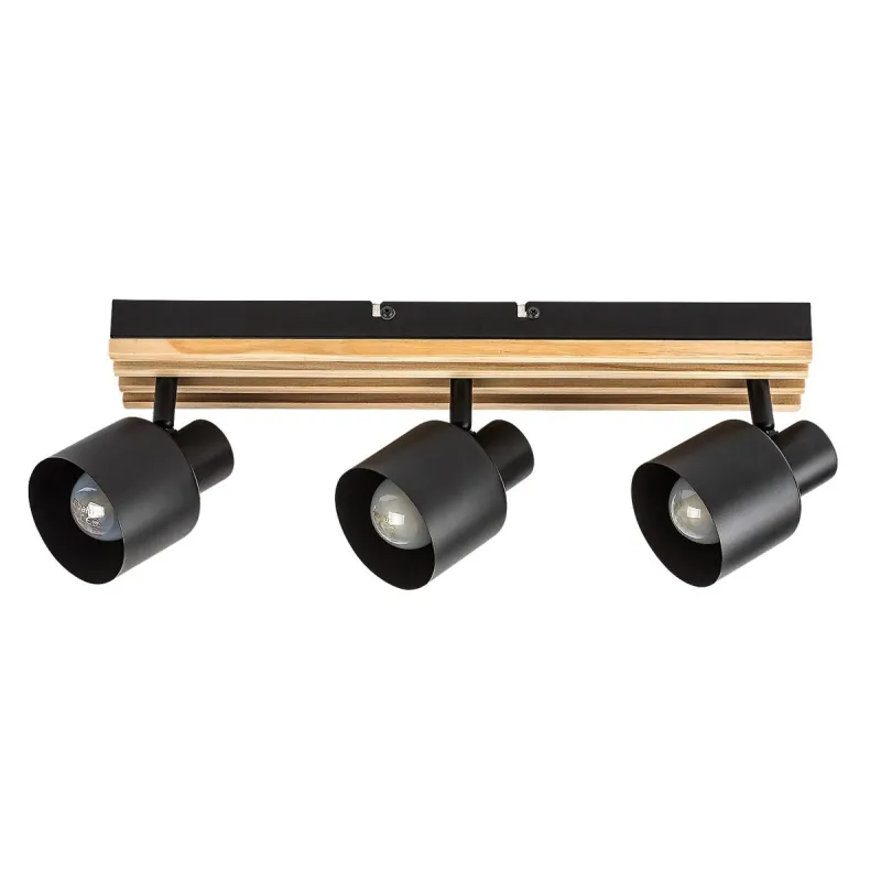 Lustra Spot 73422 Noxelle Rabalux, Scandinav, E14, Negru-Mat-Stejar