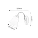 Aplica 7361 Francesca Rabalux, Clasic, E14, Crom-Satinat