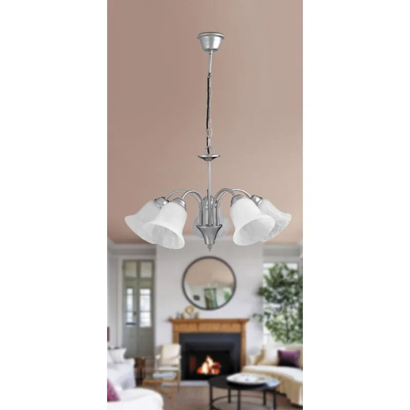 Candelabru 7365 Francesca Rabalux, Clasic, E14, Crom-Satinat