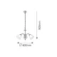 Candelabru 7373 Francesca Rabalux, Clasic, E14, Bronz