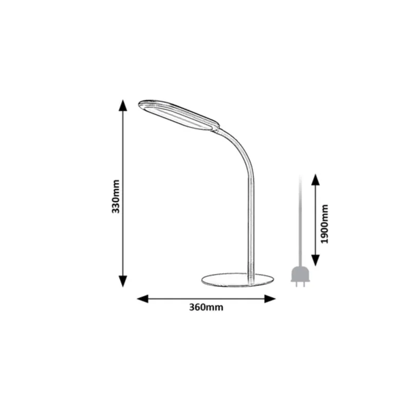 Veioza 74007 Adelmo Rabalux, Modern, Led, Negru