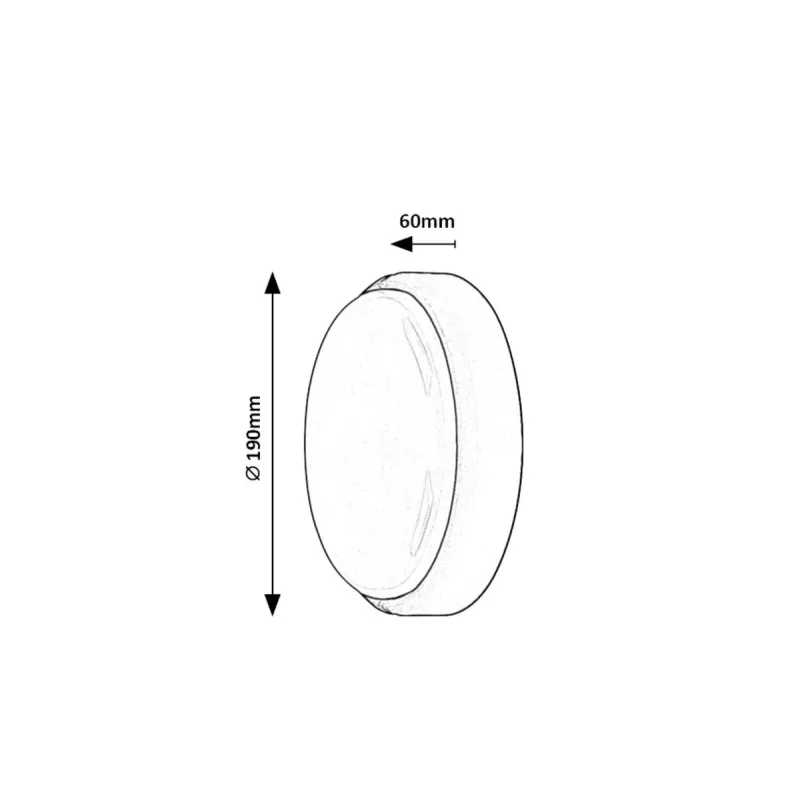 Plafoniera Exterior 7407 Hort Rabalux, Modern, Led, Negru