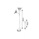Lampadar 74103 Action Pro Rabalux, Scandinav, E27, Gri-Bej