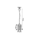 Pendul Exterior 77107 Tarpa Rabalux, Industrial, E27, Negru
