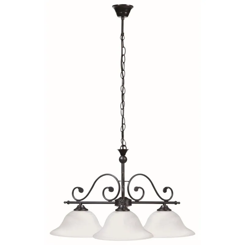 Candelabru 7773 Dorothea Rabalux, Mediteranean, E27, Negru-Mat