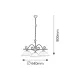 Candelabru 7773 Dorothea Rabalux, Mediteranean, E27, Negru-Mat