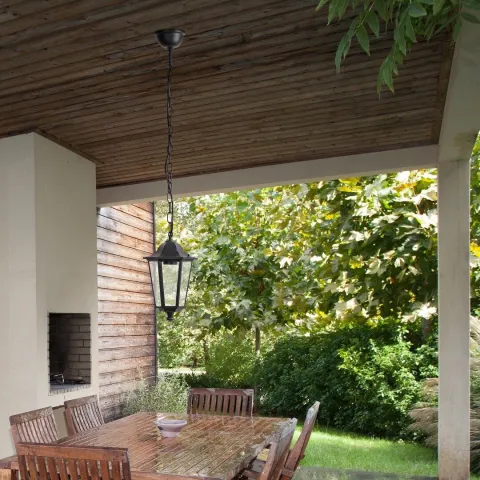 Pendul Exterior 8208 Velence Rabalux, Clasic, E27, Negru