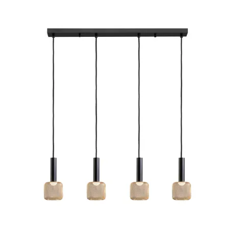 Suspensie Schuller ·Sincro· Lamp 4L., Black/Gold 175395 Led Spania