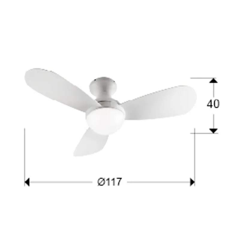 Ventilator Schuller ·Vito· Fan, White, Ø117 218047 Spania