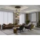 Suspensie Schuller ·Norma· Lamp 9L., Black/Brass 225090 E27 Spania